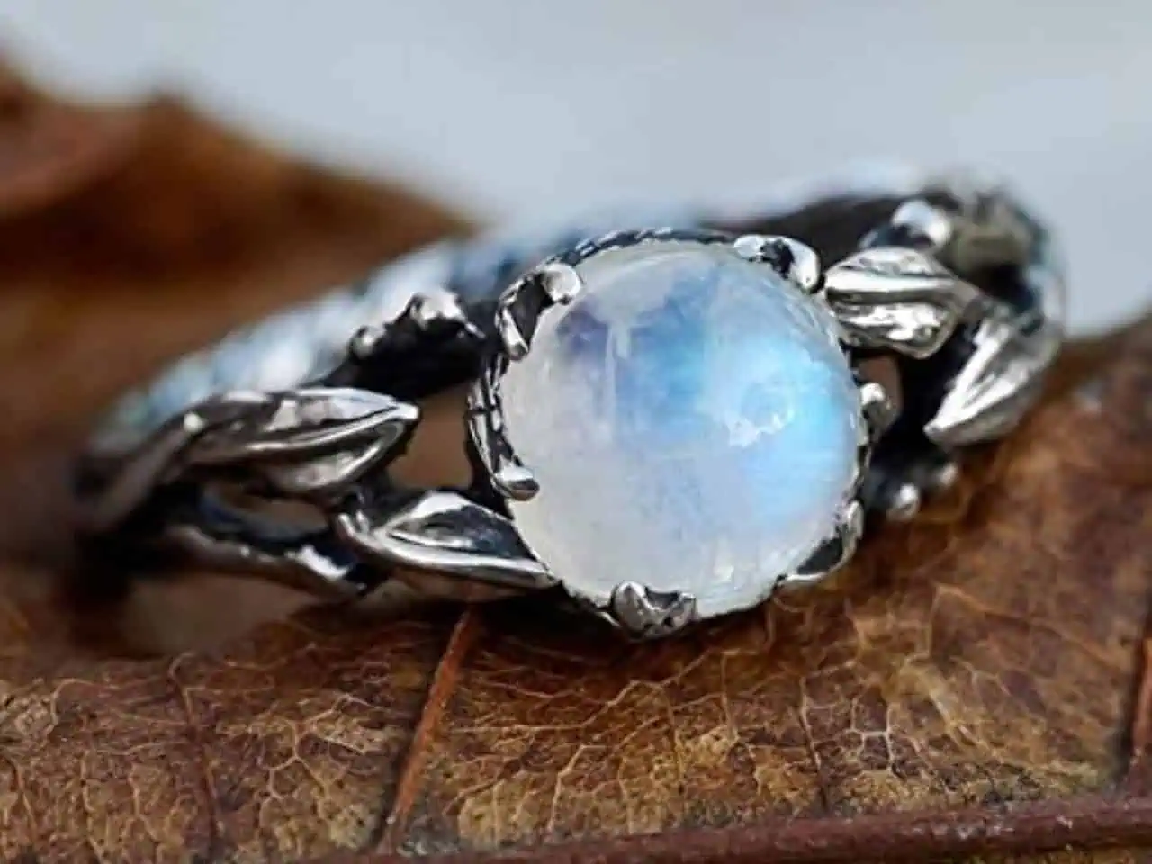 moonstone, ring, gem